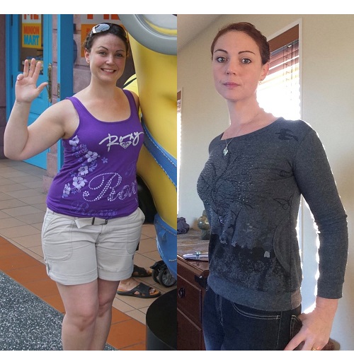 Sara Before and After Using Isagenix